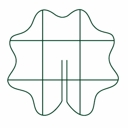 Supports- Center Scalloped Grid