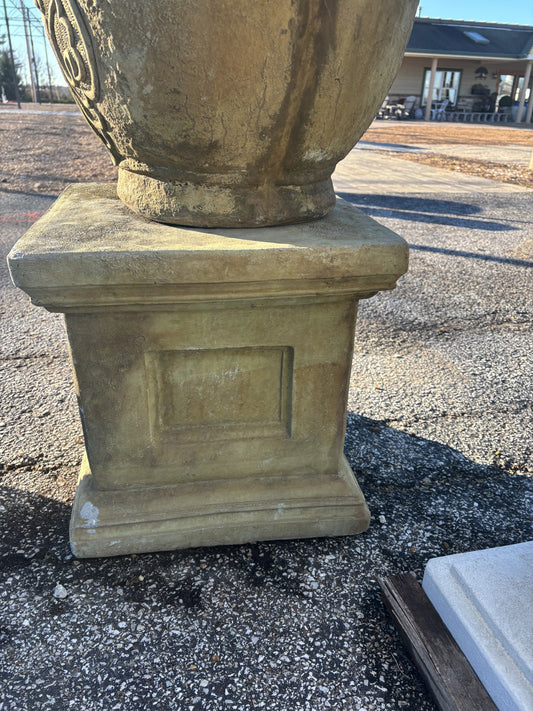 Pedestal, Concrete Square Estate Panel (Unique Stone)