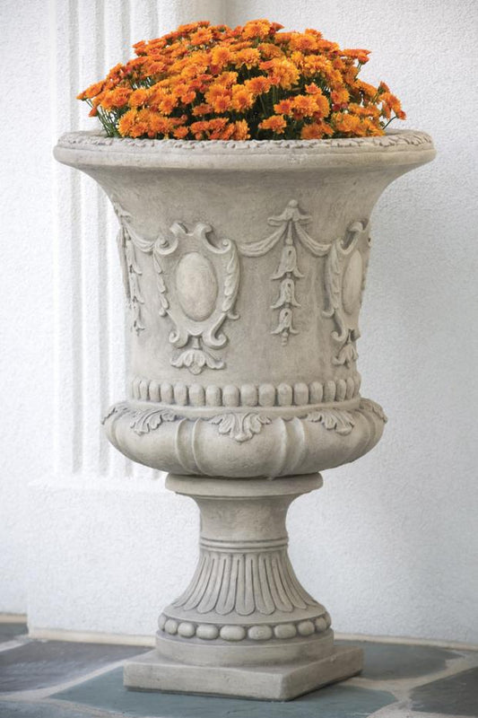 Planter, Concrete, Double Handled Florentine Urn (M-6982)