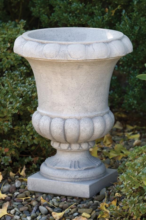 Planter, Concrete, Egg & Dart Urn (M-6981)