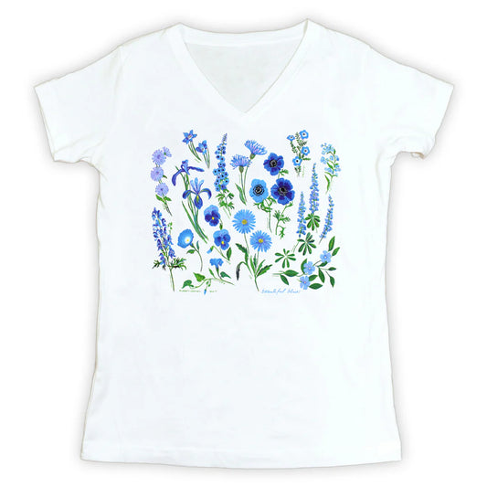 Garment, V-Neck Beautiful Blues
