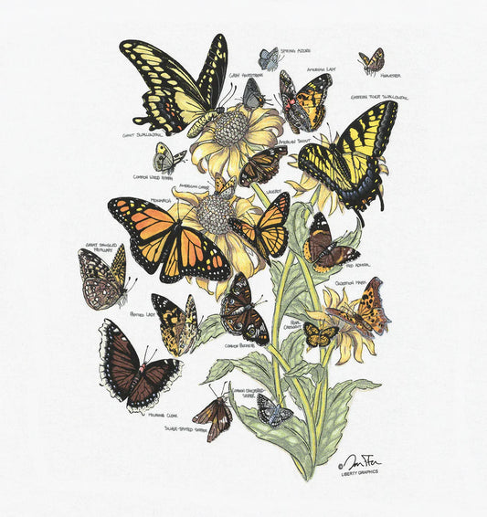 Garment, T-Shirts Butterflies