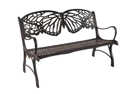 Bench, Cast Iron, Painted Sky