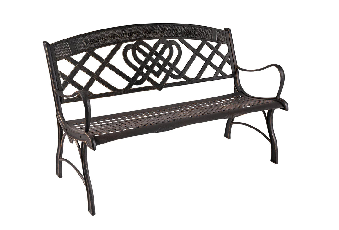 Bench, Cast Iron, Painted Sky