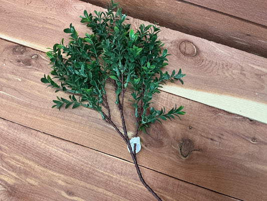 Faux, Floral Boxwood Spray