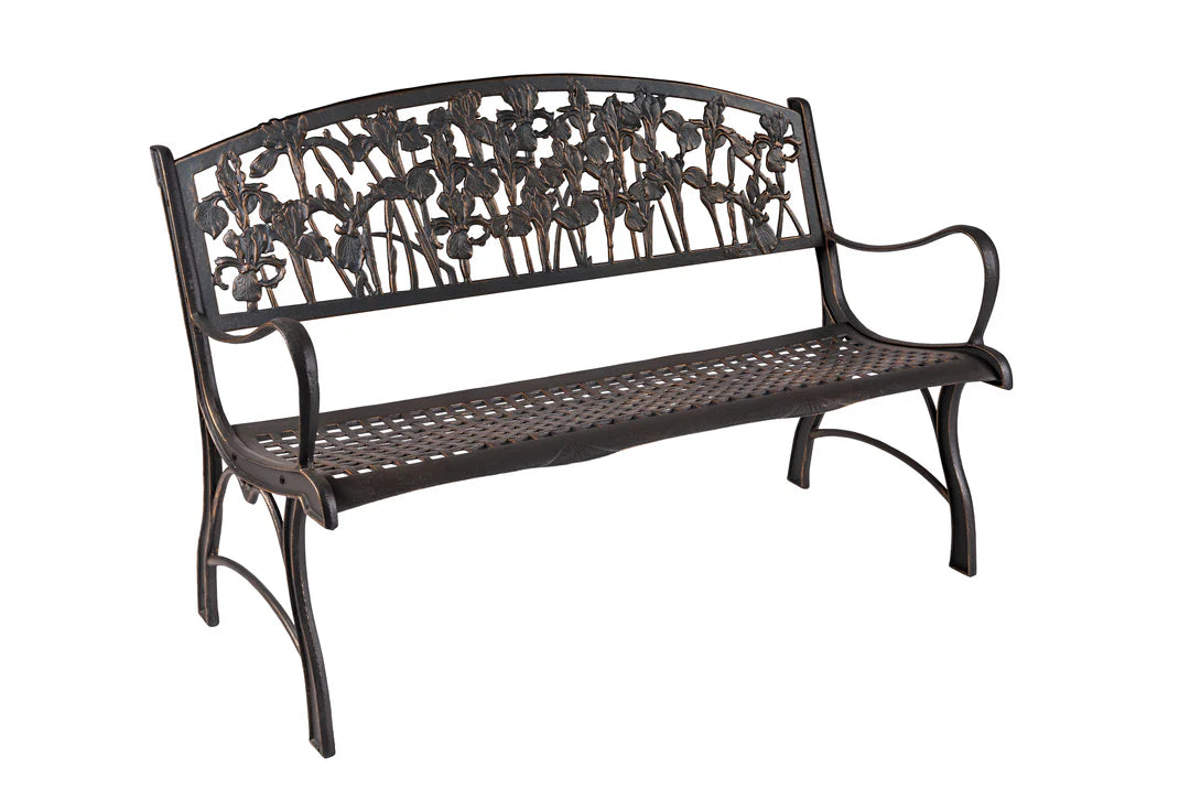 Bench, Cast Iron, Painted Sky