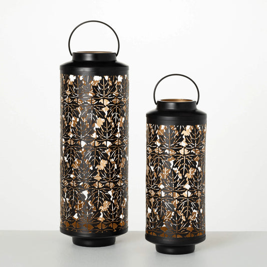 Lantern, Solar Leaf Cut-out