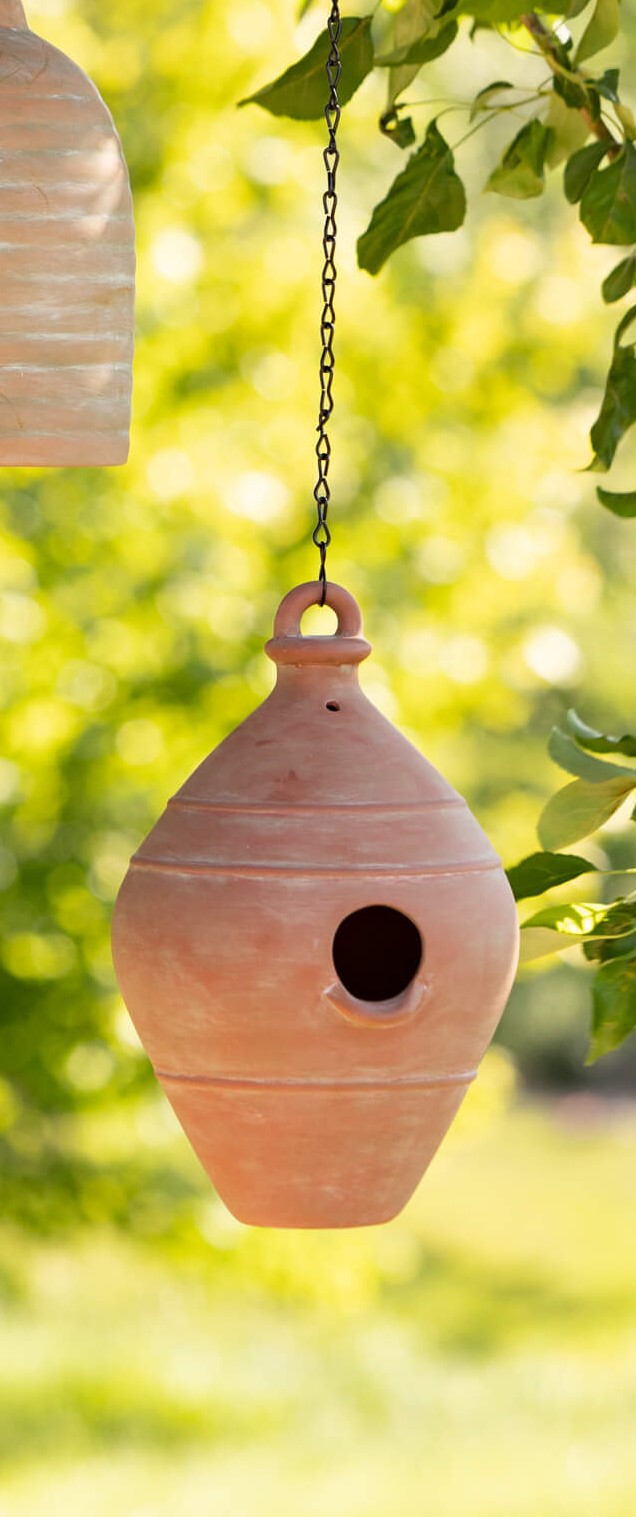 Birdhouse, Terra Cotta Honey Pot