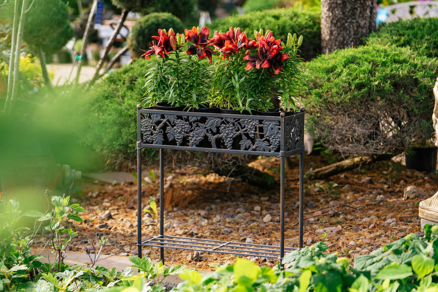 Plant Stand, Cast Iron, Standing (Painted Sky)