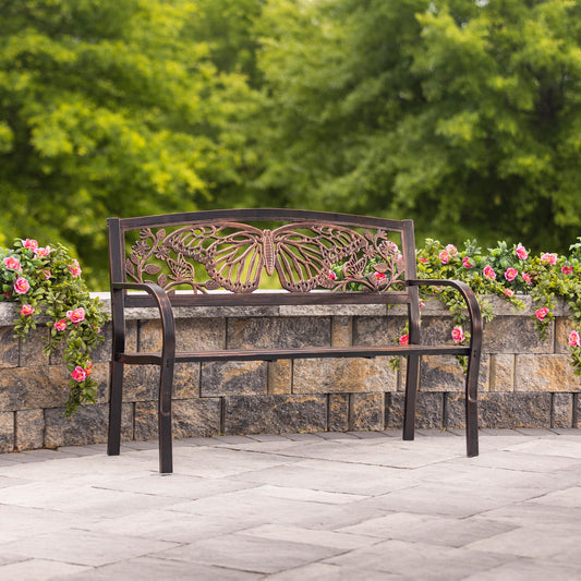 Bench, Aluminum, Butterfly