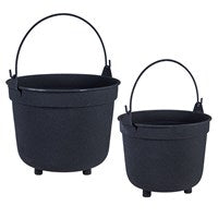 Planter- Cauldron, Black